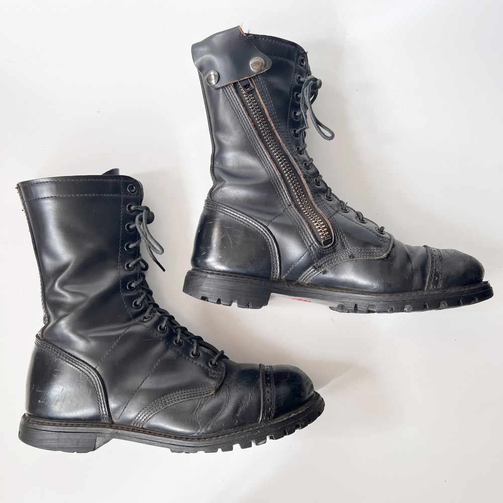 Corcoran 985 Jump Boots Mens 10W Black Leather Combat Military Army Distressed